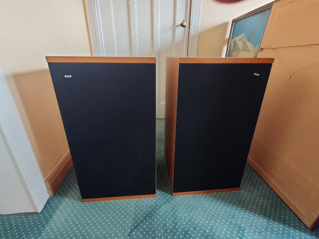 B & W DM2 MK1 set met 2 boxen, Ophalen, Gebruikt, 60 tot 120 watt, Bowers & Wilkins (B&W)