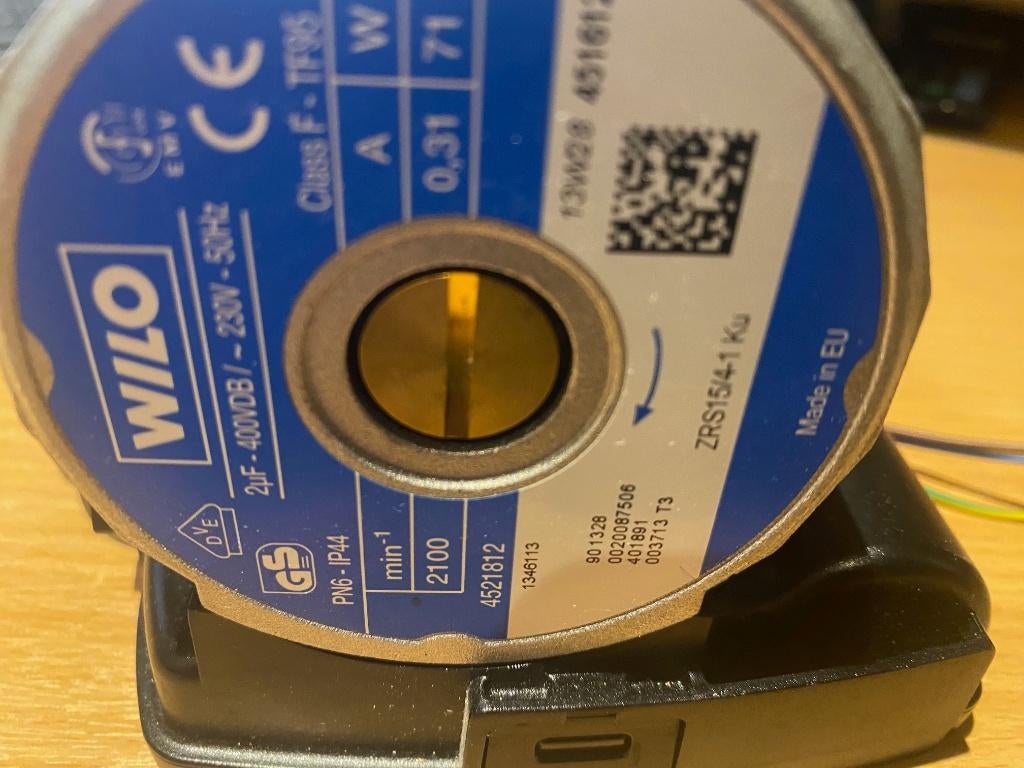 WILO circulatiepomp, Ophalen, Gebruikt, Boiler