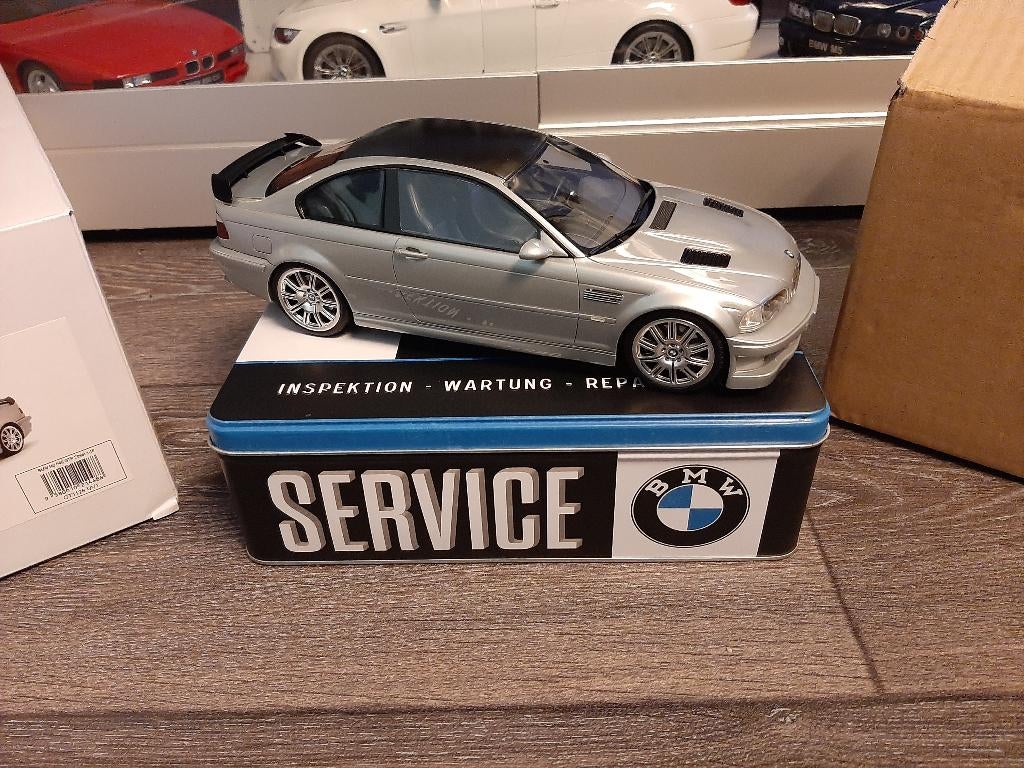 Voiture à essence BMW E46 M3 GTR Street 2001 argent 1/18, Hobby & Loisirs créatifs, Voitures miniatures | 1:18, Enlèvement ou Envoi