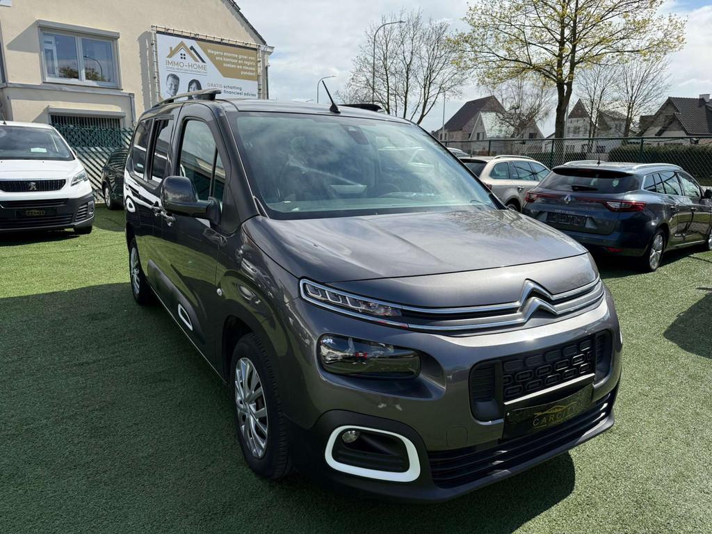 Citroën Berlingo 1.2 PureTech XL Feel7PLAATSENGPSBLEU, Auto's, Voorwielaandrijving, Stof, Gebruikt, 1199 cc