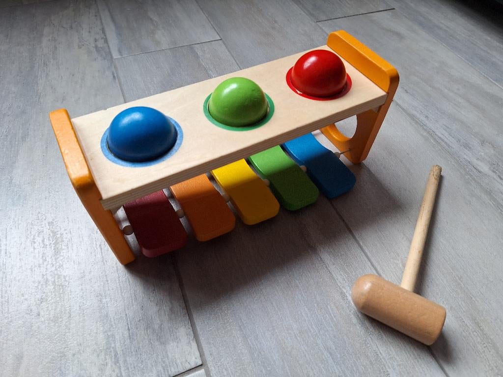 ☼ Ballenhamerbank met xylofoon, Kinderen en Baby's, Speelgoed | Houten speelgoed, Ophalen of Verzenden, Gebruikt