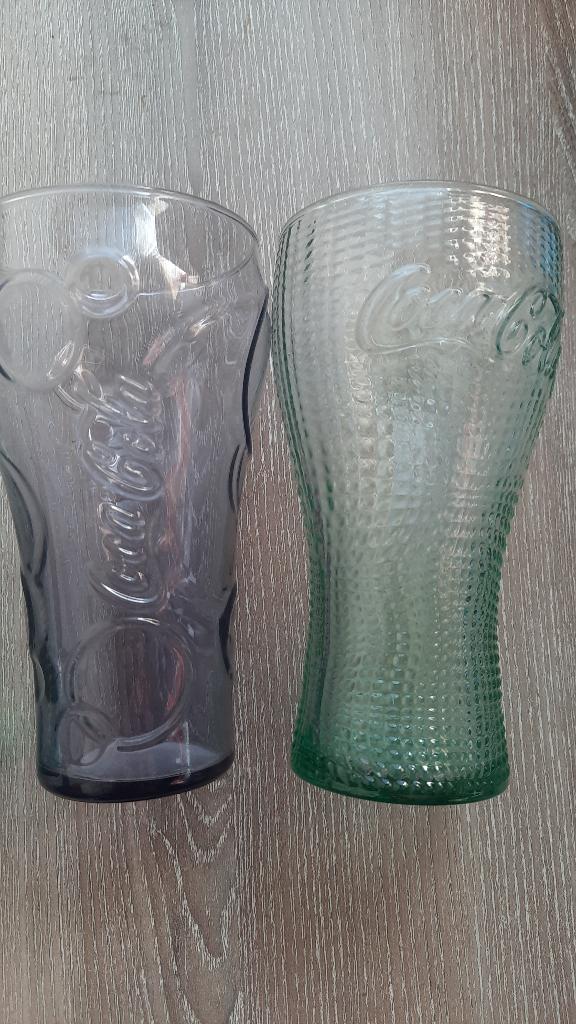 set van 3 cola glazen, Verzamelen, Glas en Drinkglazen, Ophalen of Verzenden, Nieuw, Waterglas