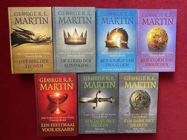 GEORGE MARTIN HET LIED VAN IJS EN VUUR DE COMPLETE SERIE IN, Ophalen of Verzenden