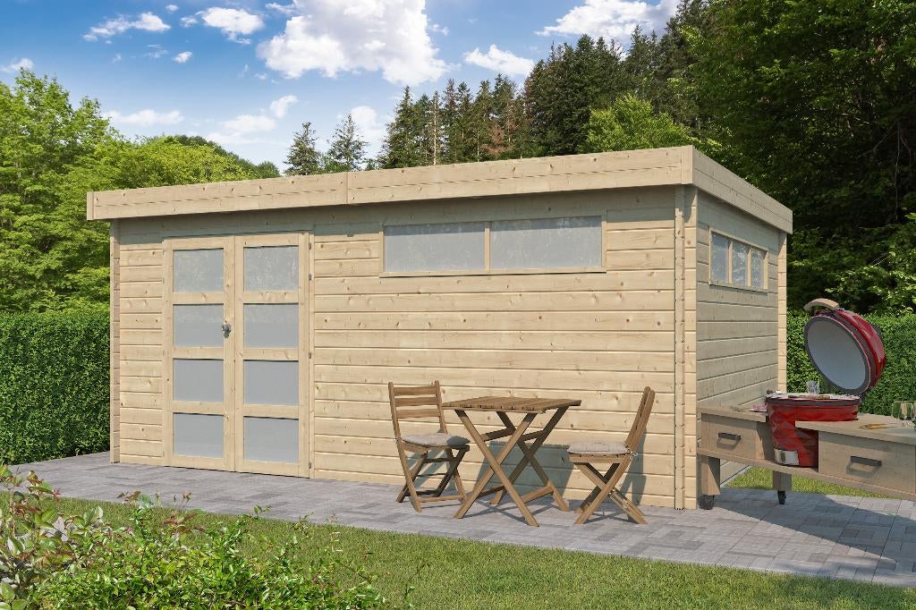 NOUVELLE cabane en rondins de 44 mm d'épaisseur : 4602ISO, Envoi, Neuf