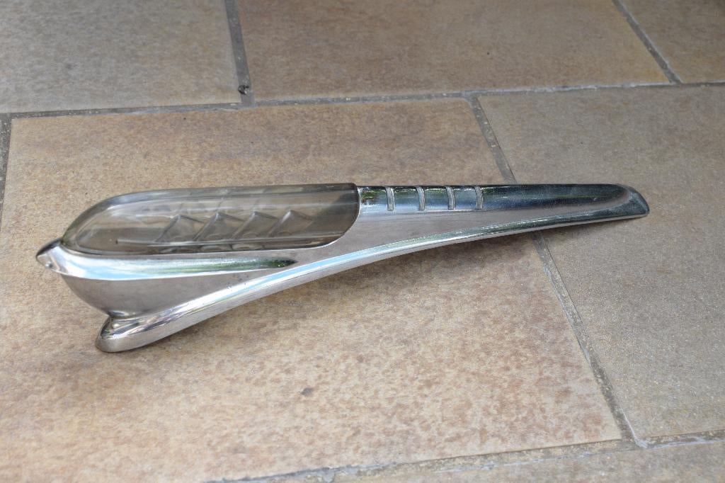 motorkap embleem mascotte Plymouth 1946 usa oldtimer, Ophalen of Verzenden