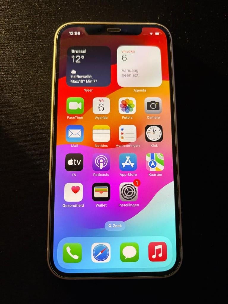 Iphone 12 blanc, Télécoms, Téléphonie mobile | Apple iPhone, Enlèvement, Utilisé, Sans abonnement, Sans simlock