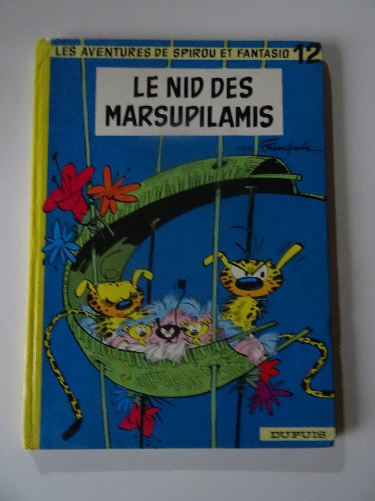 SpirouT12 "Le Nid des Marsupilami" par Franquin  Dupuis 1973, Livres, Enlèvement ou Envoi, Une BD, Utilisé, Franquin