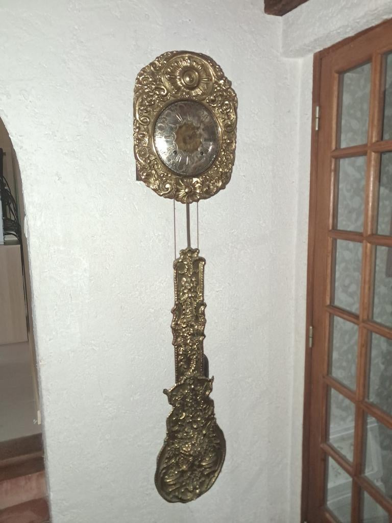 Ancienne Horloge Comtoise à Cartouches Émaillées, Antiquités & Art, Enlèvement