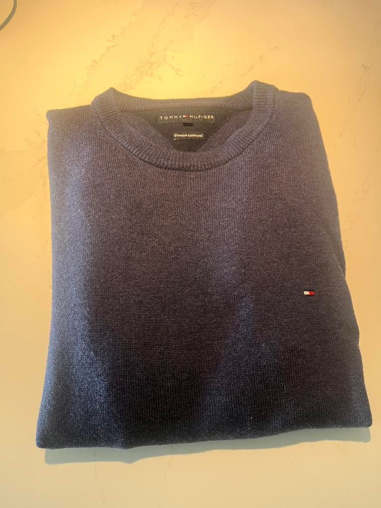 Tommy hilfiger lamswool xxl, Ophalen of Verzenden, Zo goed als nieuw, Grijs