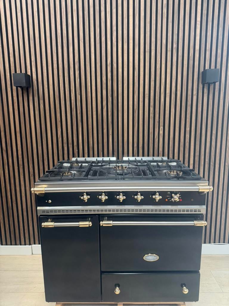 Mooie Lacanche zwart messing Fornuis  100cm (Gratisbezorgen), Electroménager, Fours, Comme neuf, Autoportant, 60 cm ou plus, 60 cm ou plus