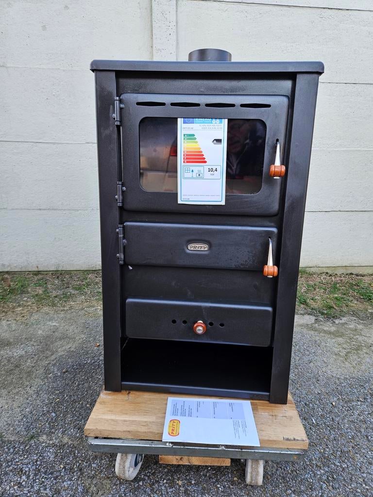 Dernières pièces Nouveau poêle à bois 10,4 kw 240m3 à Houtha, Maison & Meubles, Poêles, Enlèvement, Poêle à bois