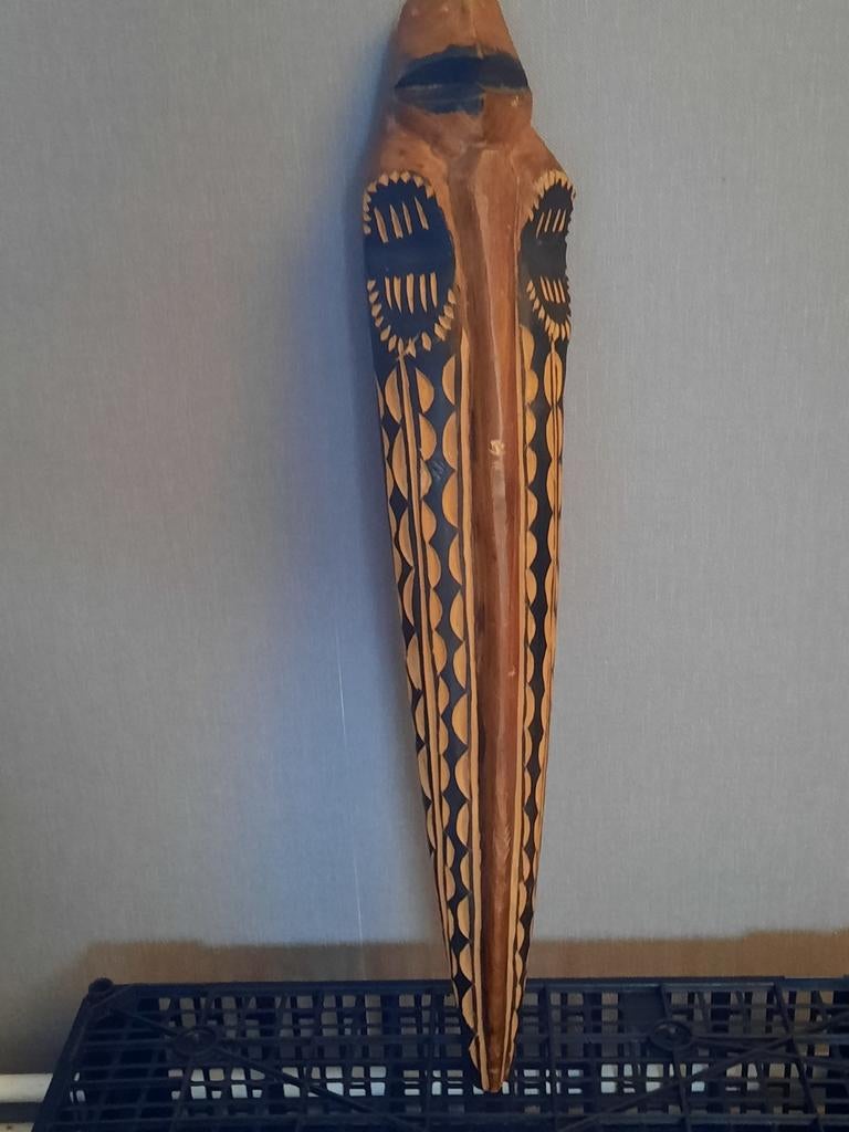 Houten masker, Antiek en Kunst, Ophalen