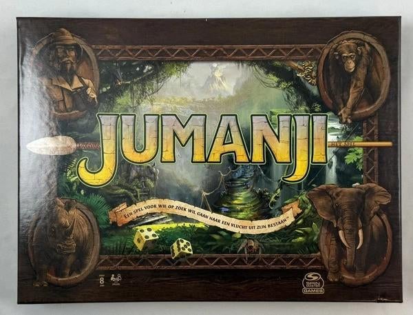 Jeu de société Jumanji Spin Master, jeu de société, version, 1 ou 2 joueurs, Envoi, Comme neuf, Overig
