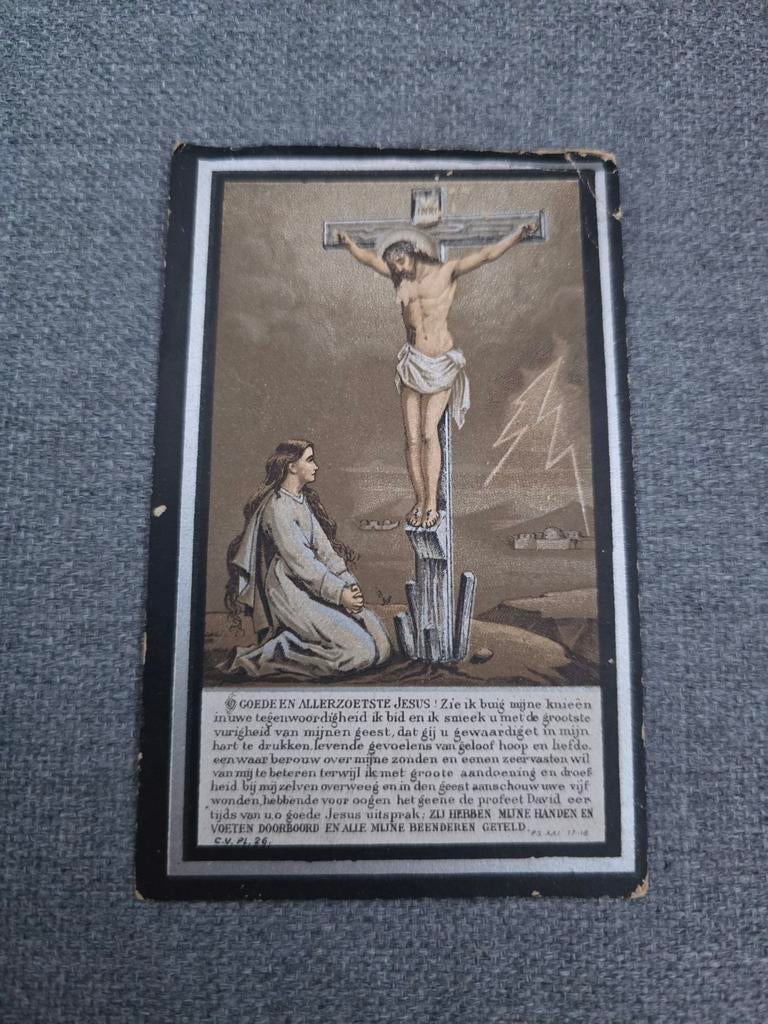 Doodsprentje 1901 Miskom , Loksbergen, Ophalen of Verzenden, Bidprentje