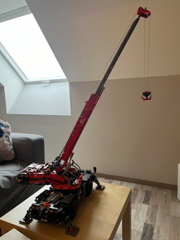 Lego 42082 crane, Ophalen, Zo goed als nieuw, Lego