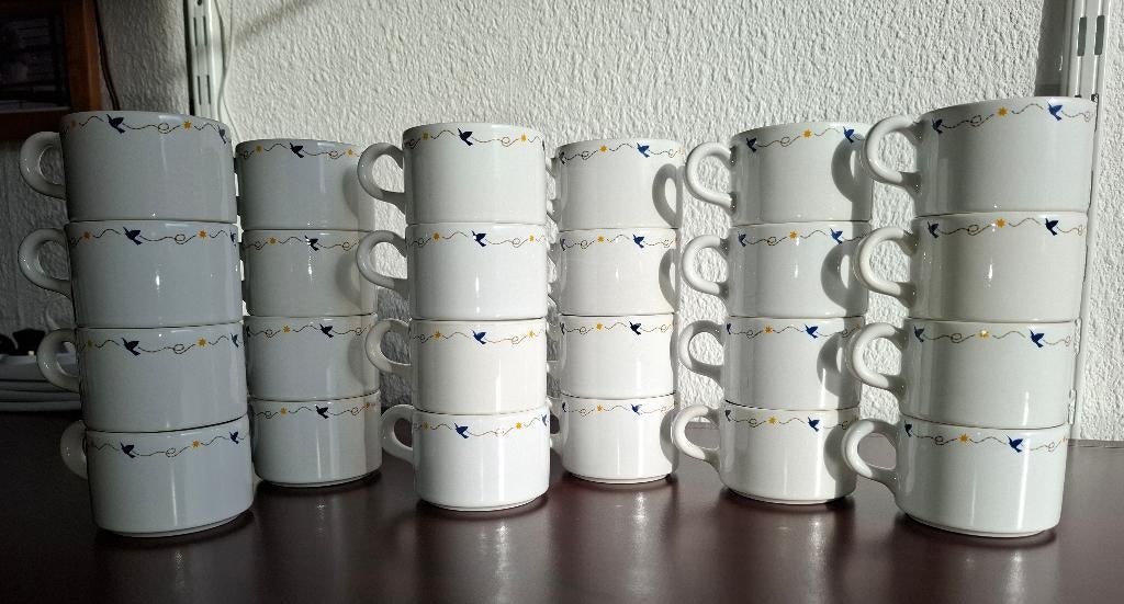 Lot de 24 Tasses Sabena, Verzamelen, Ophalen, Nieuw