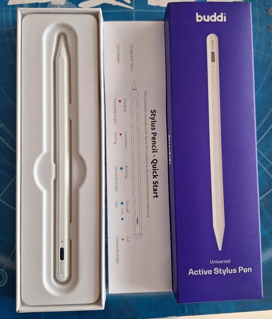 Nieuwe Buddi flow universele actieve stylus pen met usb-c, Ophalen of Verzenden, Nieuw