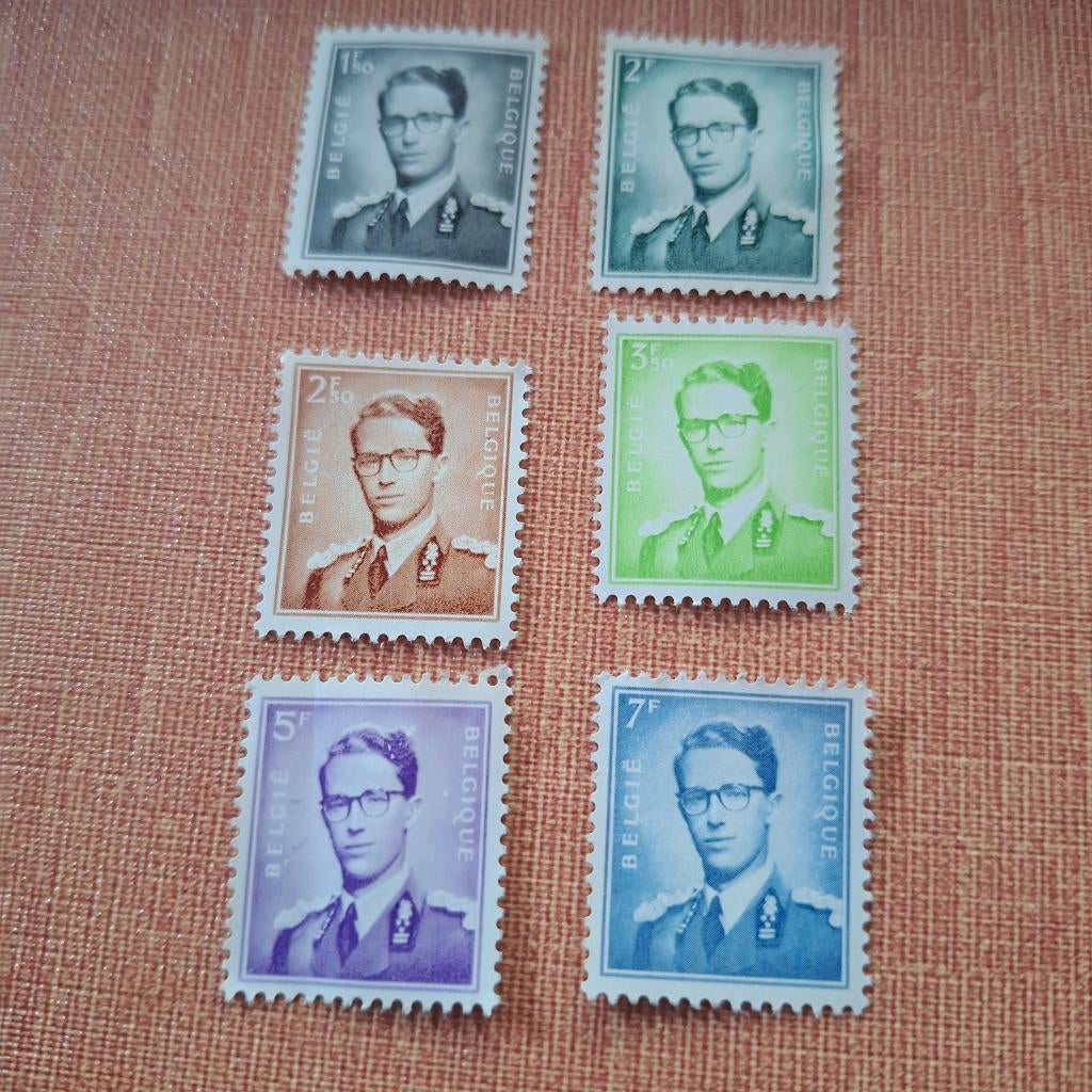 Belgische royalty-zegels, Ophalen of Verzenden, Postfris