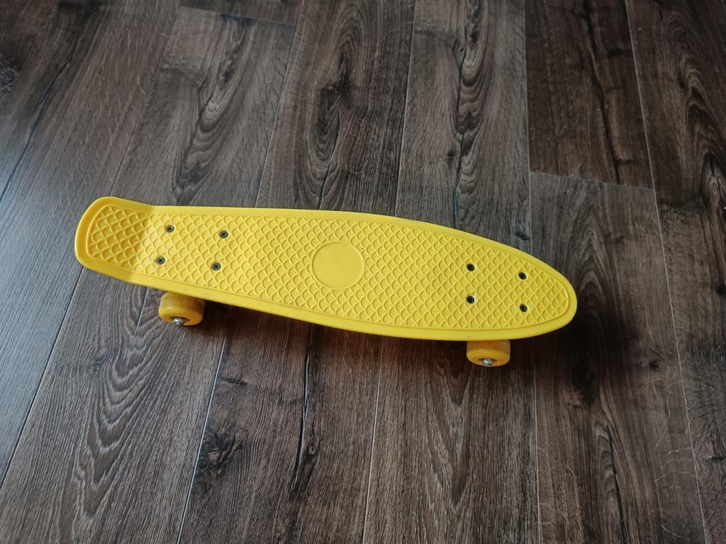 Longboard geel, Ophalen, Zo goed als nieuw, Skateboard, Longboard