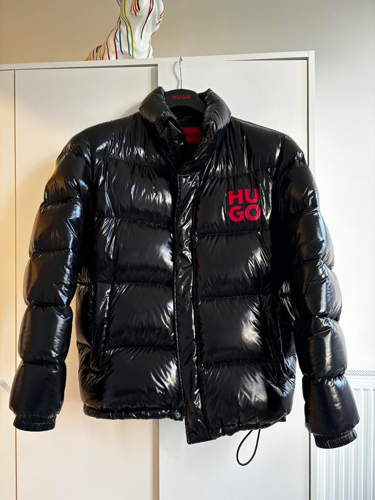 Winterjas zwart Hugo Boss maat M voor heren, Enlèvement, Comme neuf, Taille 48/50 (M)