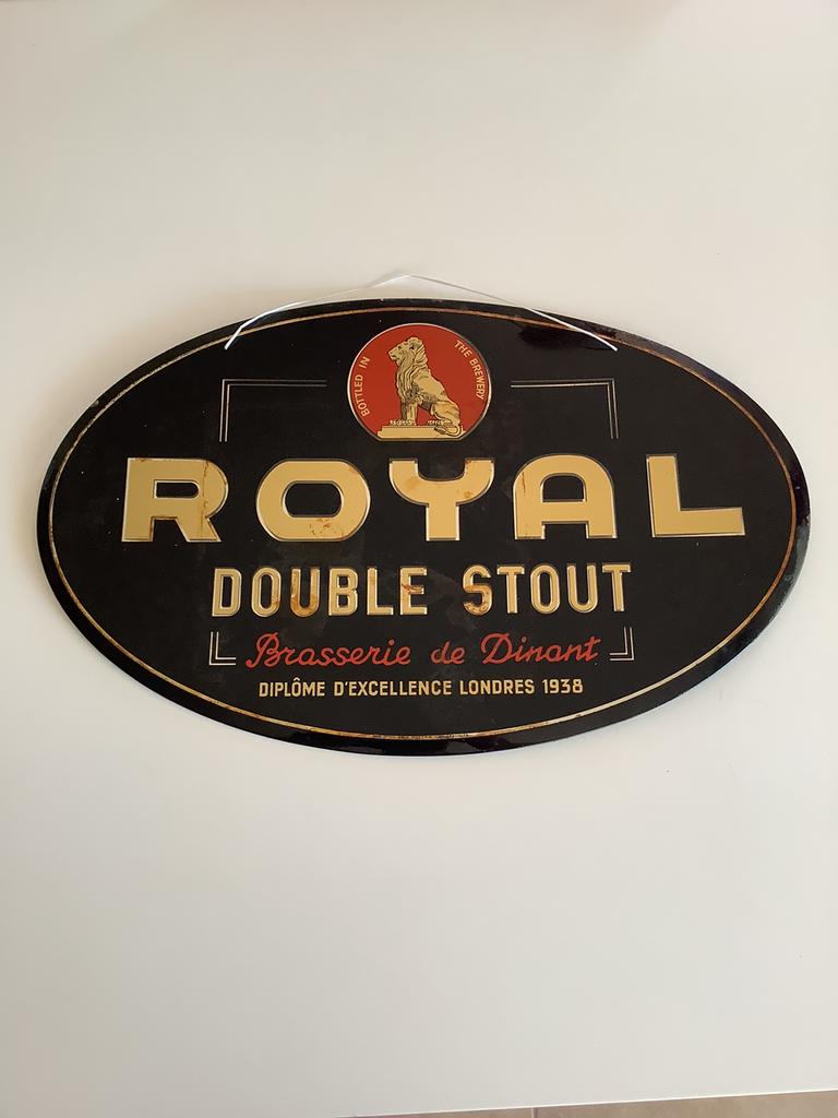 Glaçoide 1939 brasserie Dinant Royal Double Stout à échanger, Collections, Marques de bière, Utilisé