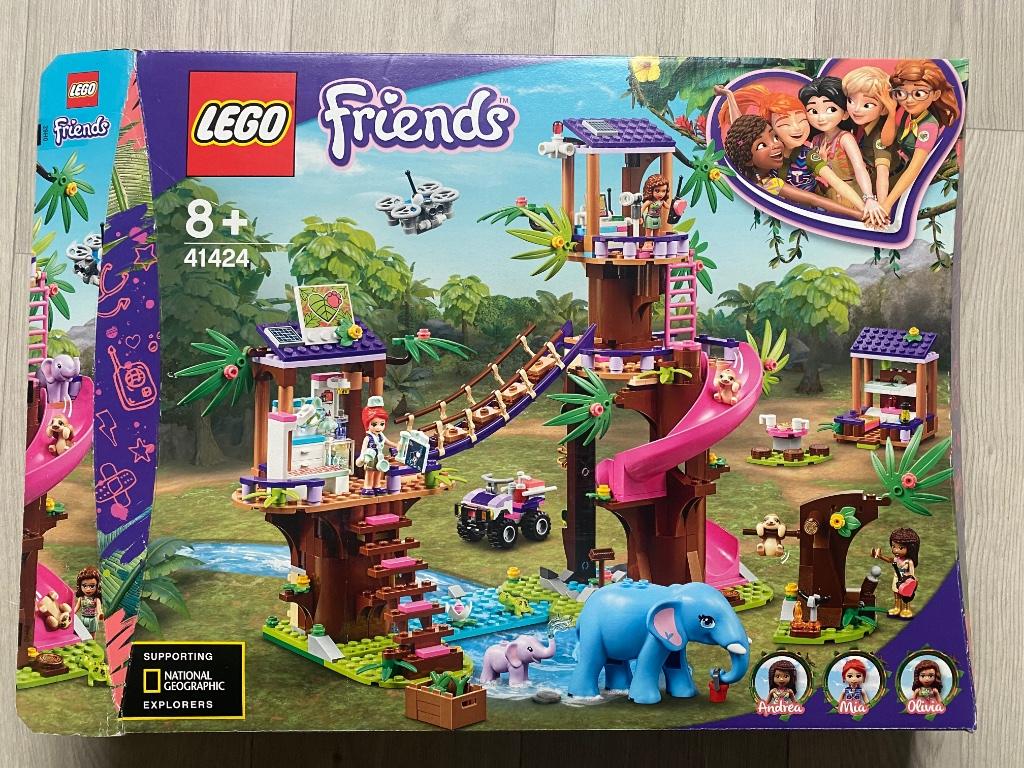 Lego Friends Boomhut reddingsbasis jungle, Kinderen en Baby's, Ophalen, Zo goed als nieuw, Complete set, Lego