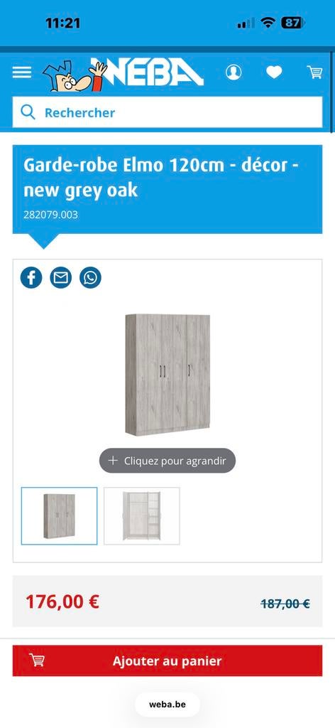 Garde robe, Maison & Meubles, Enlèvement, Neuf