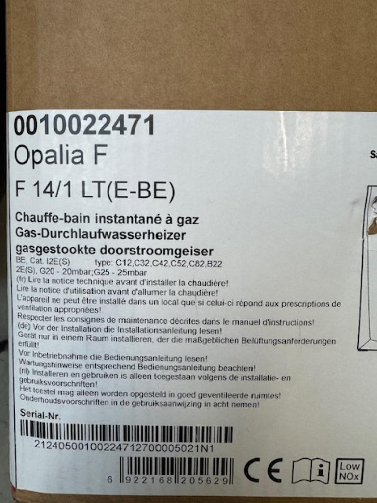 Bulex Opalie doorstromer op aardgas, Doe-het-zelf en Bouw, Ophalen, Nieuw, Aardgas