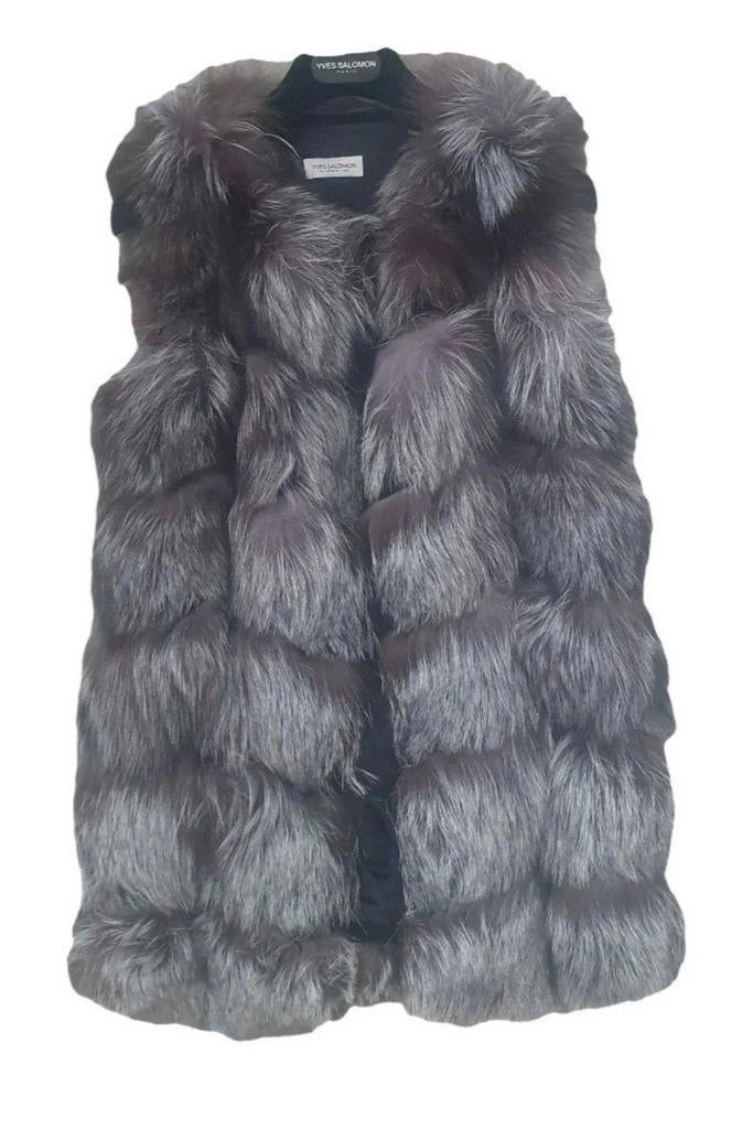 Authentieke Yves Salomon Bontjas - Maat 36, Kleding | Dames, Verzenden, Nieuw, Maat 36 (S), Grijs