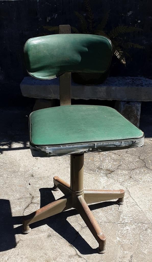 Chaise de bureau industrielle vintage, Antiquités & Art, Enlèvement