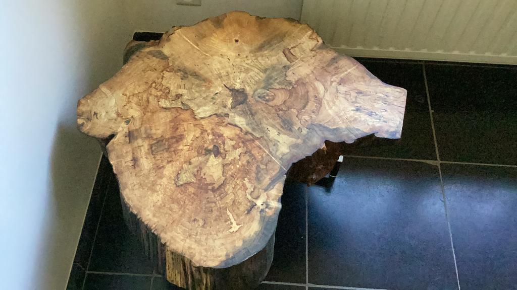 Uniek boomstam salontafeltje/ bijzettafeltjes, Ophalen, Minder dan 45 cm, Nieuw, 55 tot 75 cm