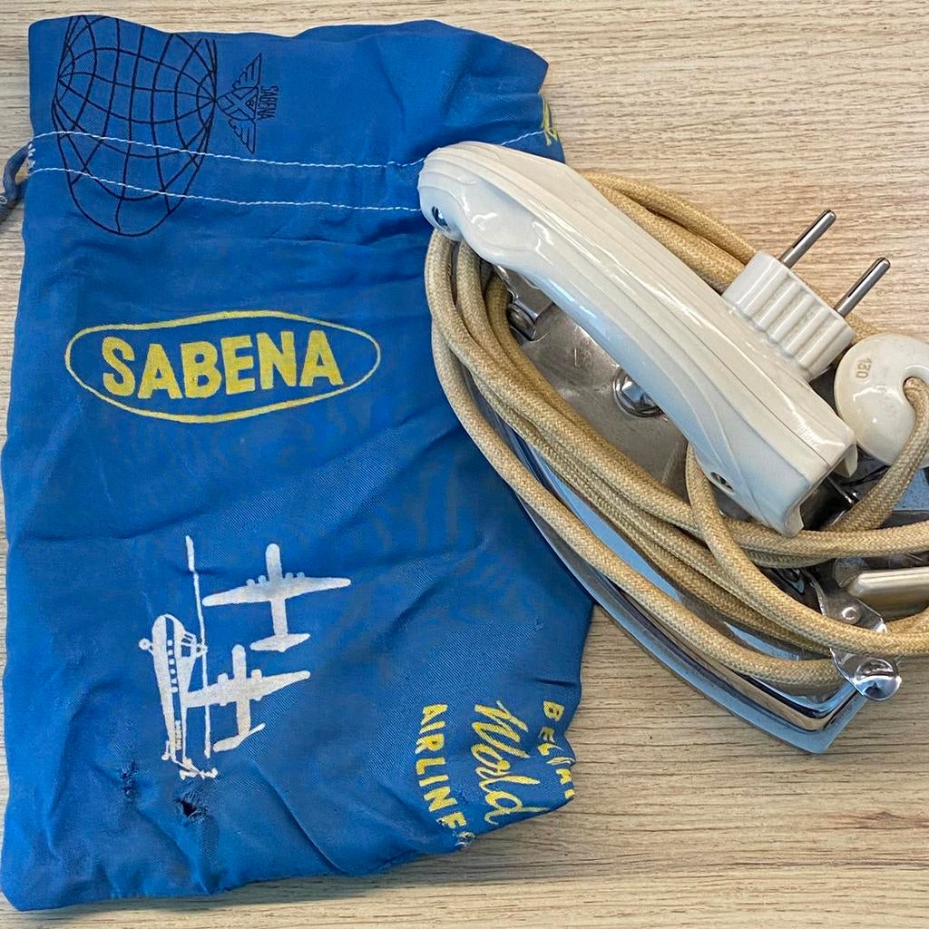 Sabena strijkijzer, op reis, perfecte staat, Verzamelen, Ophalen of Verzenden, Zo goed als nieuw