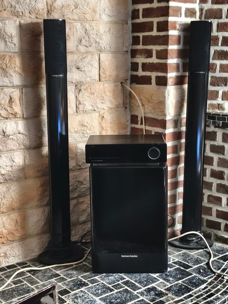 Ensemble Home cinéma Harman Kardon HS-200, TV, Hi-fi & Vidéo, Ensembles home-cinéma, Comme neuf, Lecteur DVD, Système 2.1, 70 watts ou plus