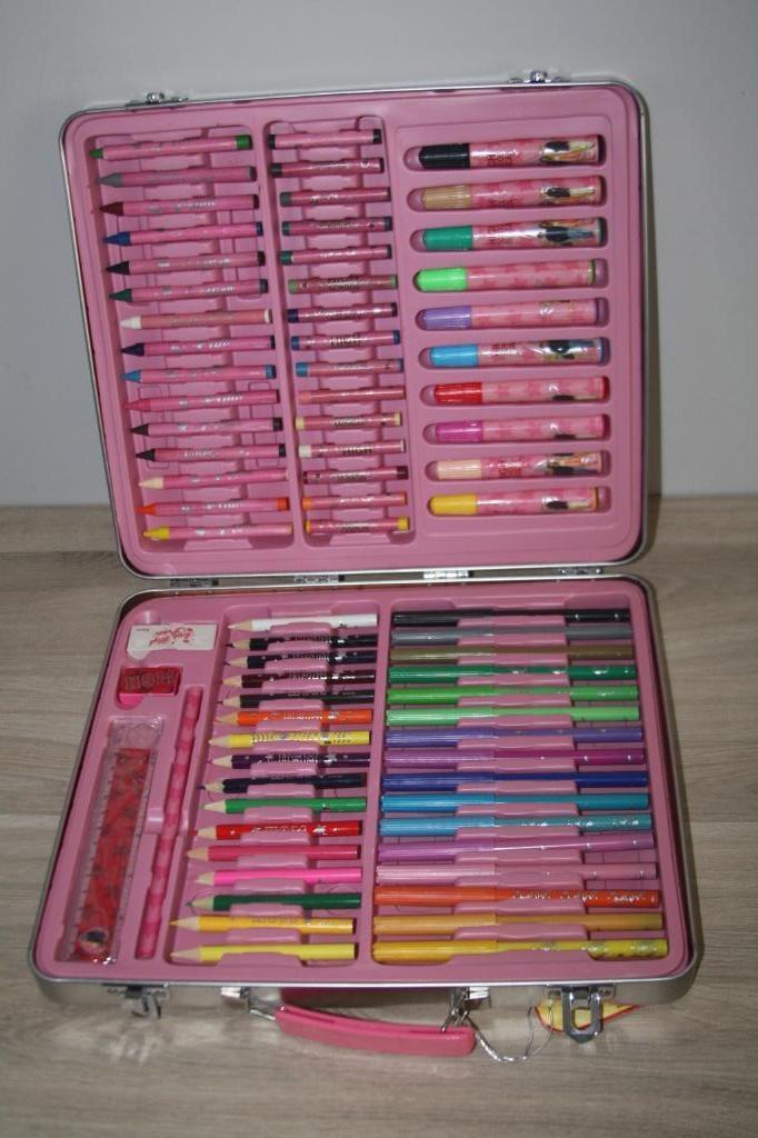 Disney , High school Musical , blikken tekenmateriaal koffer, Verzamelen, Disney, Gebruikt, Pen, Potlood of Stift, Overige figuren