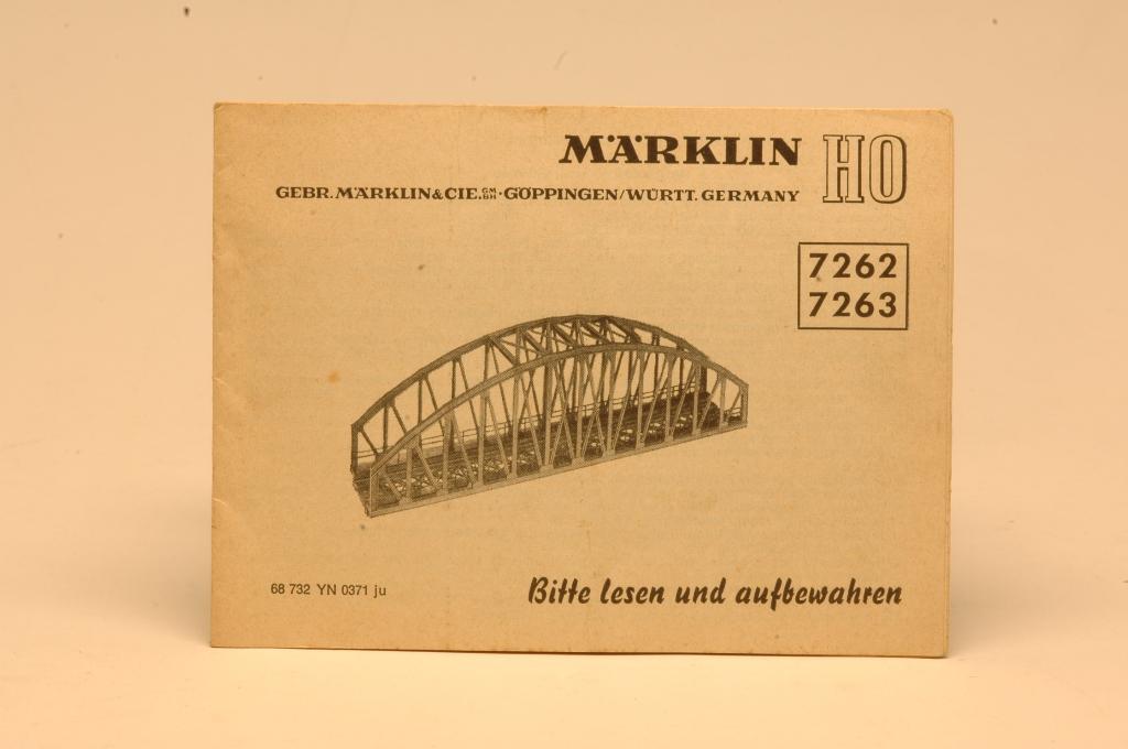 Märklin gebruiksaanwijzing 7262/7263, Ophalen of Verzenden