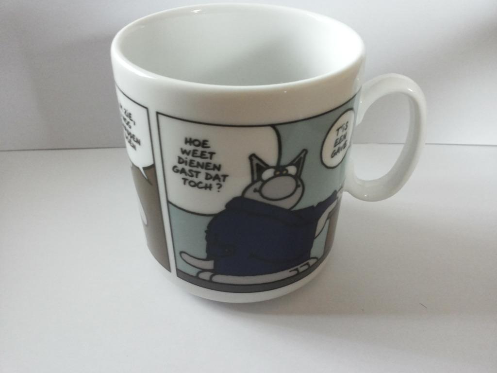 🐱 3 x Rare tasse dessin animé Le Chat Philippe Geluck 🐱, Collections, Enlèvement ou Envoi, Comme neuf