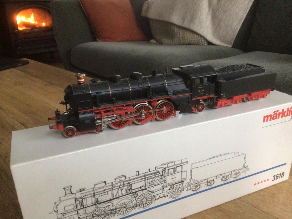 Marklin stoomlok 3518 in ovp. Prachtstaat, Ophalen, Wisselstroom, Gebruikt, Locomotief