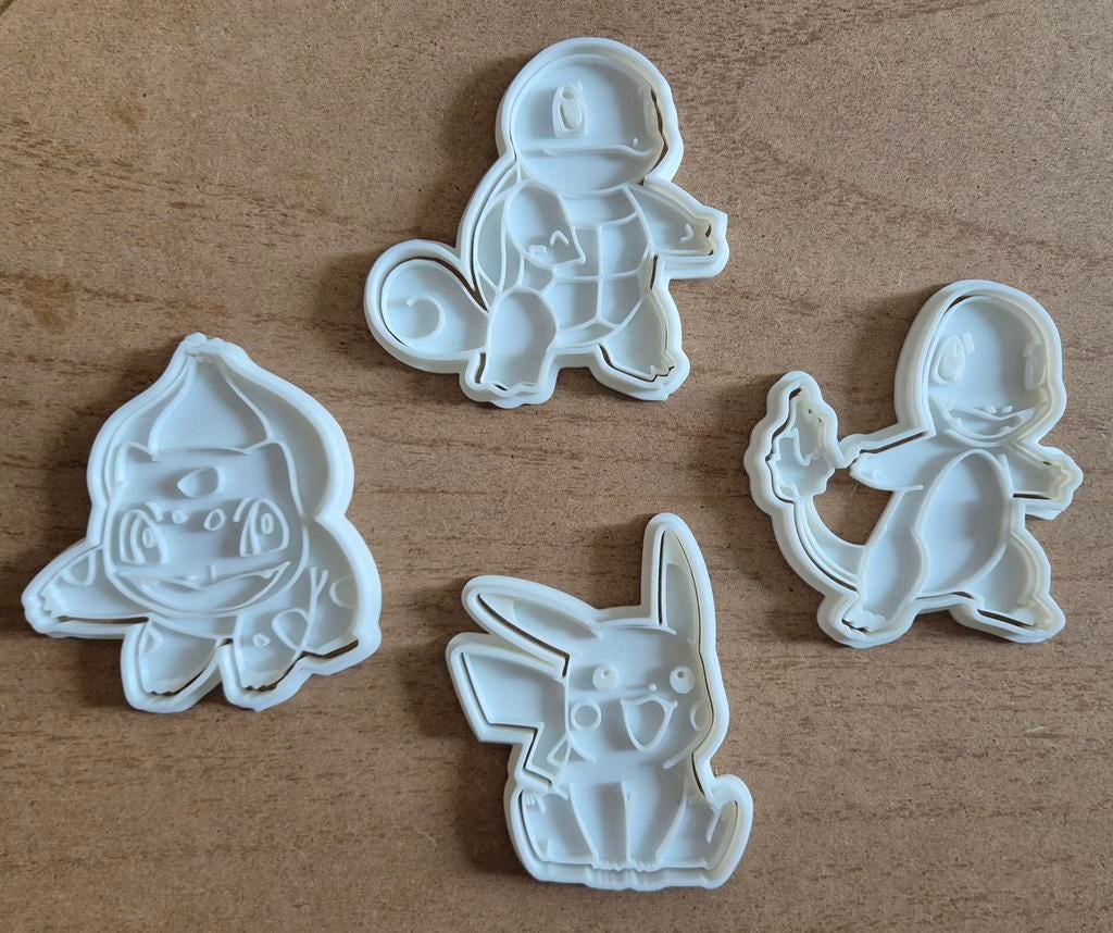 Pokemon uitsteekvormpjes/koekjessnijders (4st), Ophalen of Verzenden