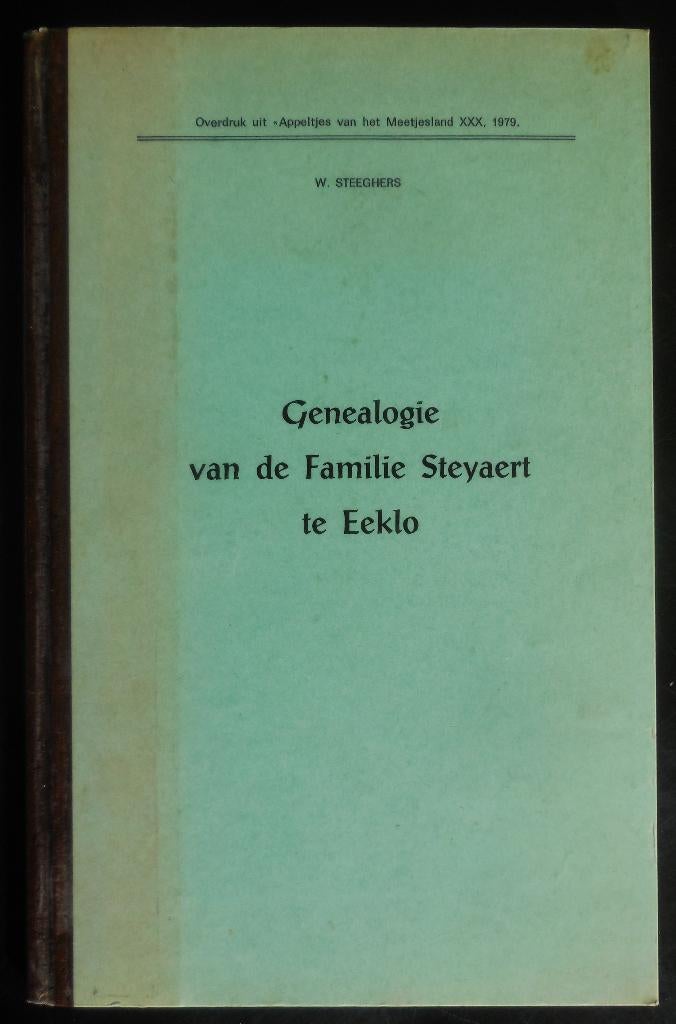 EEKLO - Genealogie van de familie Steyaert - 1979, Boeken, Ophalen of Verzenden, Gelezen
