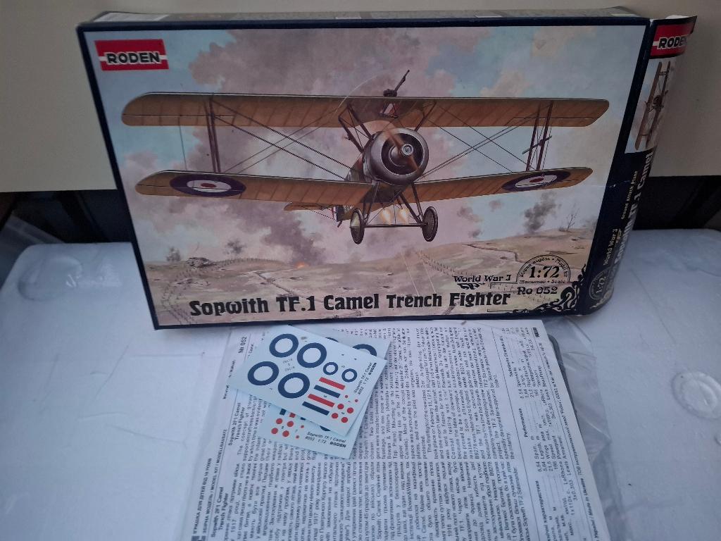 RODEN SOPWITH TF.1 CAMEL 1918 1/72 Ro 052 Etat neuf, Enlèvement ou Envoi, Avion