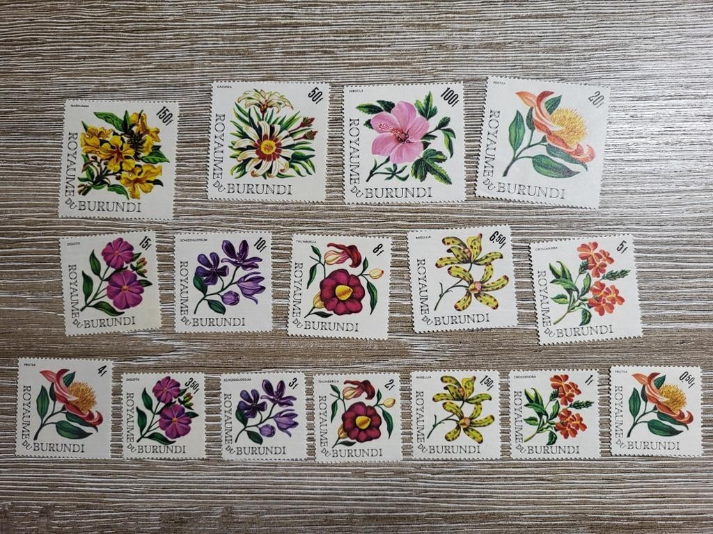 Burundi, Enlèvement ou Envoi, Non oblitéré, Neuf