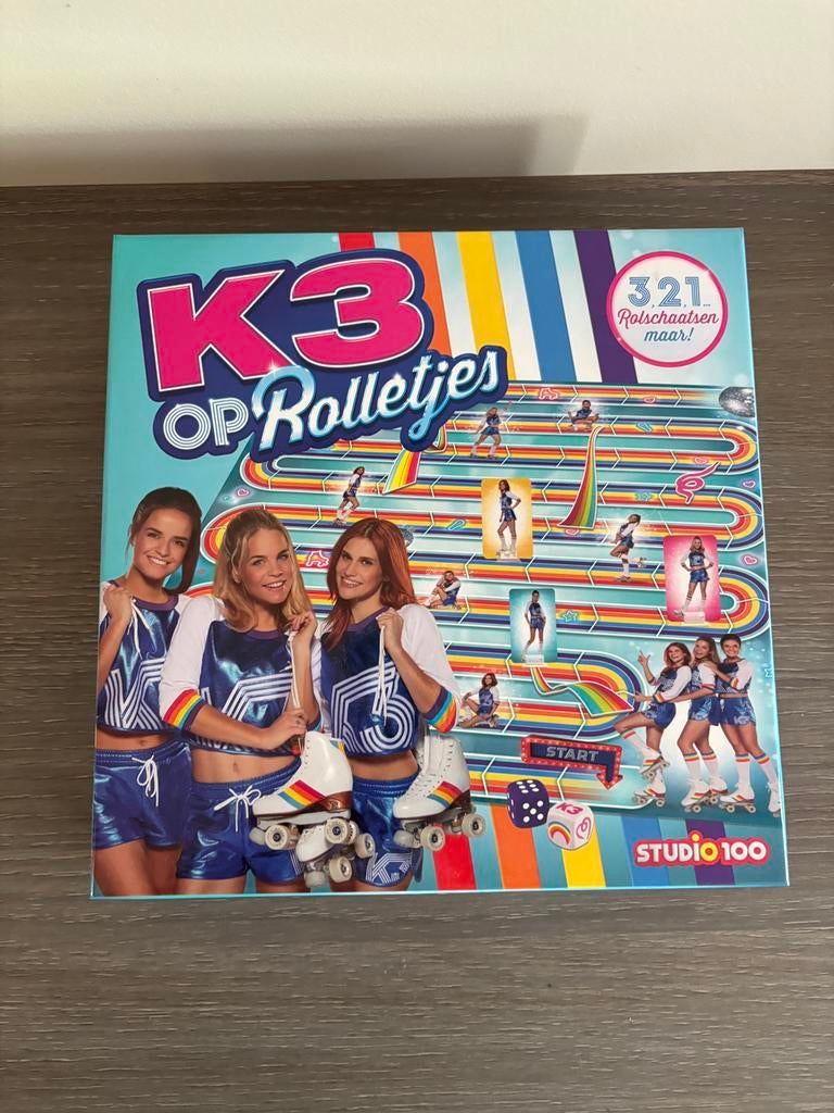 K3 spel Op rolletjes, Drie of vier spelers, Ophalen of Verzenden, Zo goed als nieuw, Studio 100