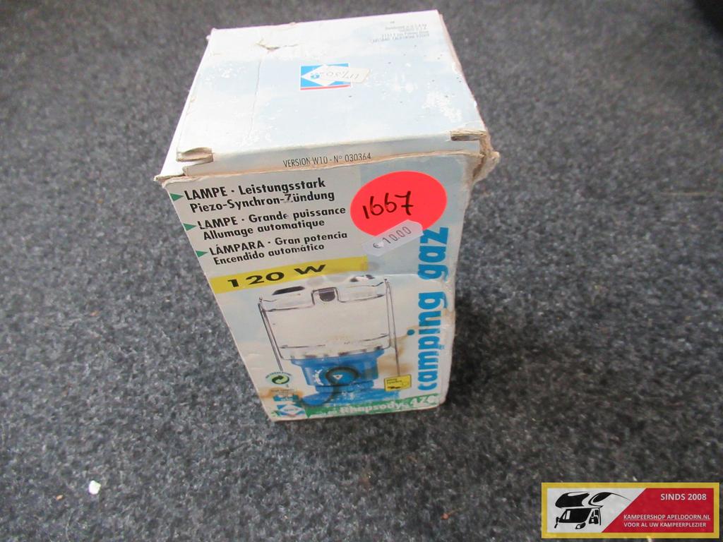 gaslampje nr. 1667, Caravans en Kamperen, Caravanaccessoires, Ophalen of Verzenden, Gebruikt