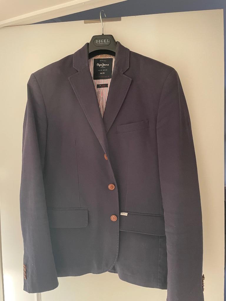 Blazer Pepe Jeans, Kleding | Heren, Maat 52/54 (L), Blauw, Pépé jeans, Ophalen of Verzenden
