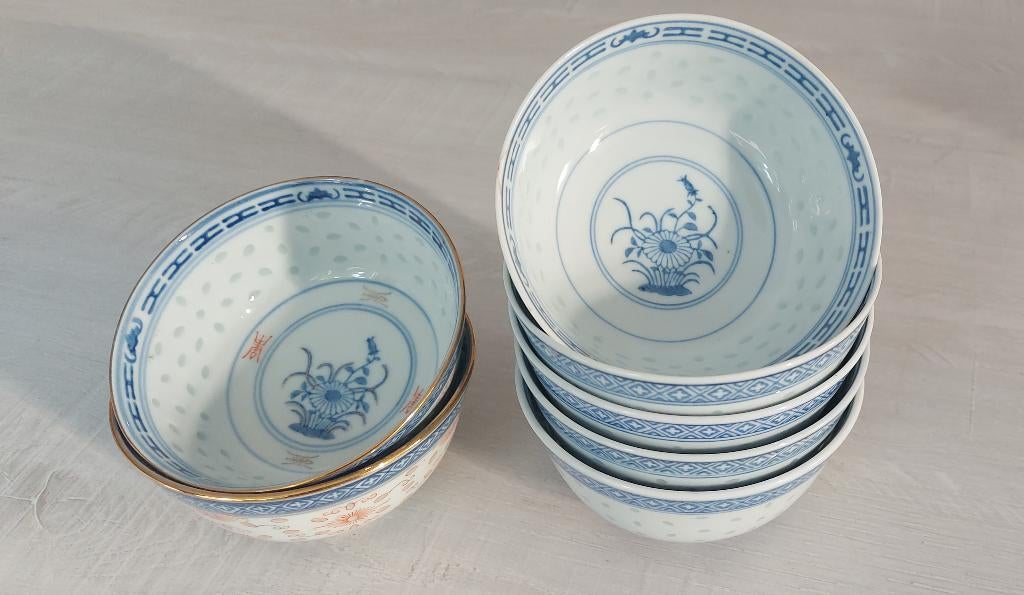 7 Chinese schalen, Ophalen, Gebruikt, Kom(men)