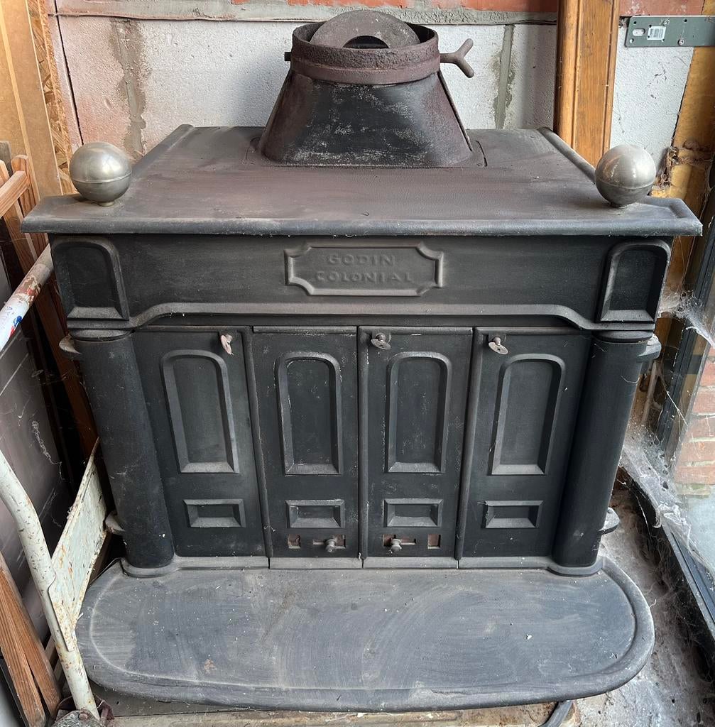 Houtkachel Godin Colonial, Ophalen, Gebruikt, Hout, Houtkachel