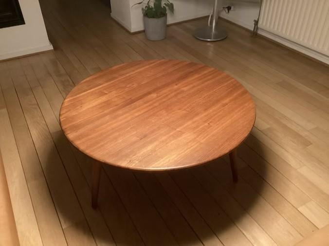 Wegner Coffee table CH008, Nordic modernism, Rond, Enlèvement, 75 cm ou plus