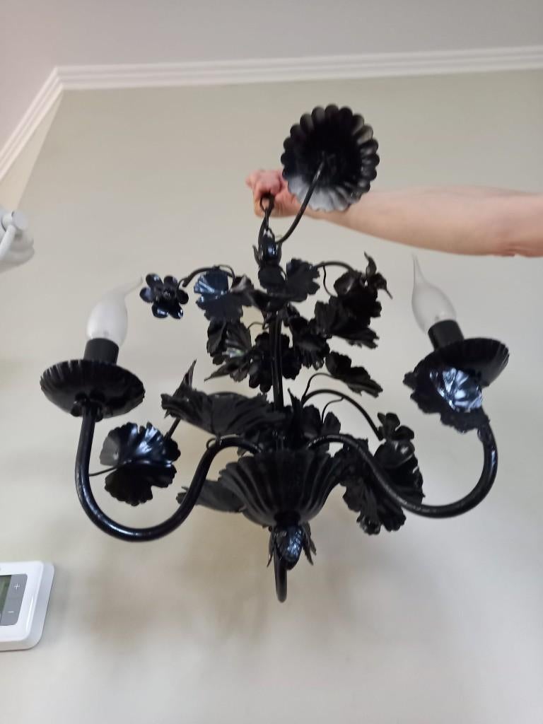 Joli lustre noir, Maison & Meubles, Enlèvement, Utilisé