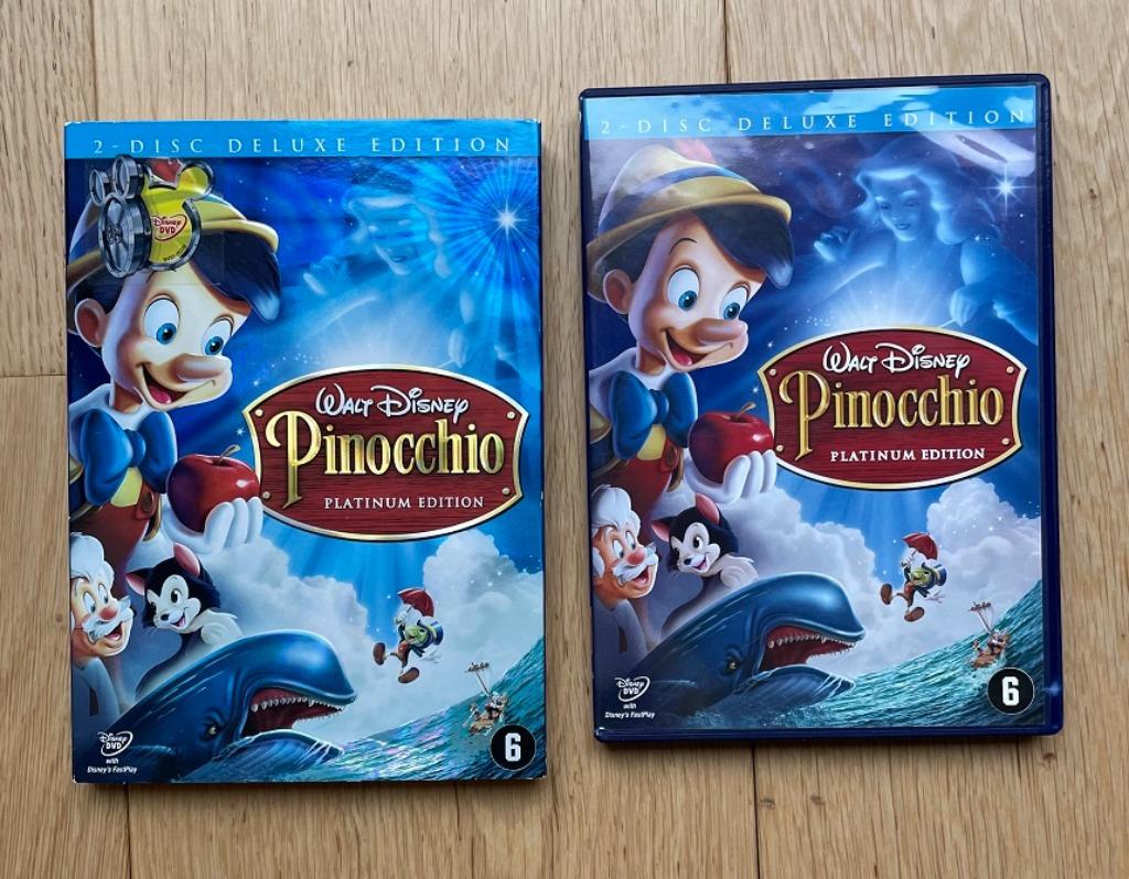DVD Pinocchio - 2-disc deluxe edition Platinum Edition, Europees, Tekenfilm, Ophalen of Verzenden, Zo goed als nieuw