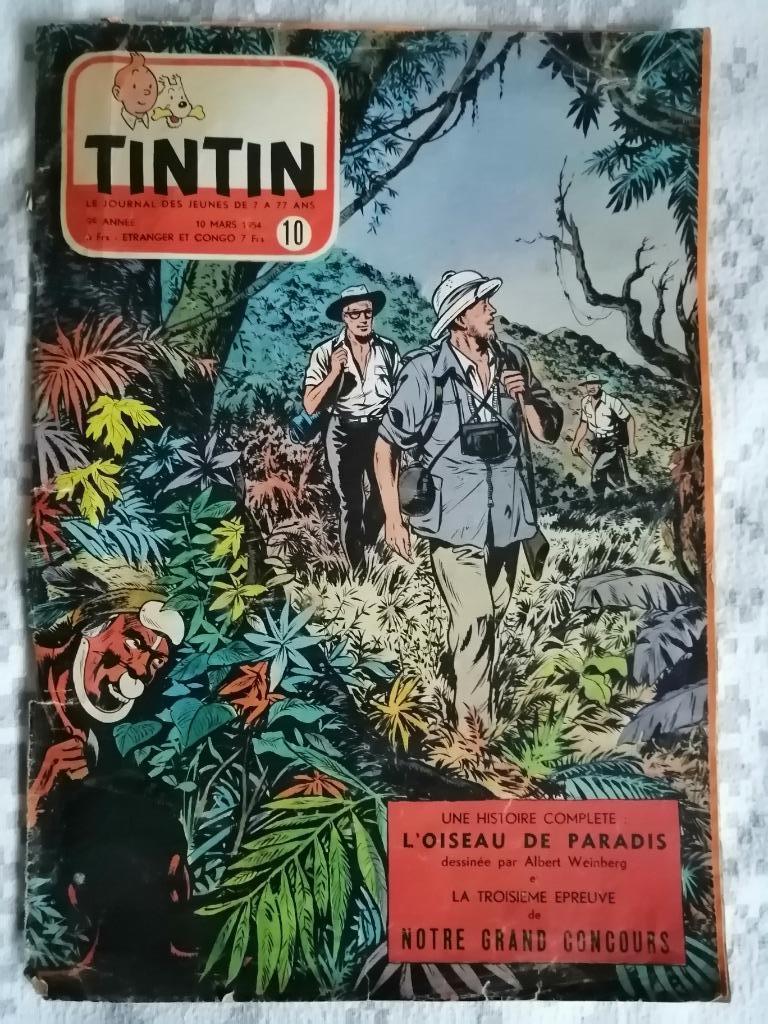 Journal de TINTIN édition Belge n10 - 10 mars 1954, Collections, Enlèvement ou Envoi, Journal ou Magazine